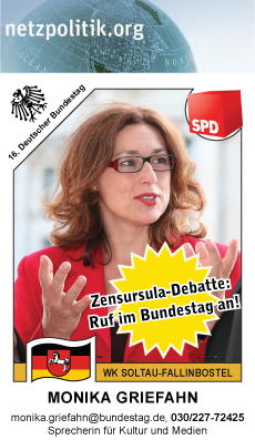 Zensursula: Ruf im Bundestag an! (6. Akt) Zensursula: Ruf im Bundestag an! (6. Akt)