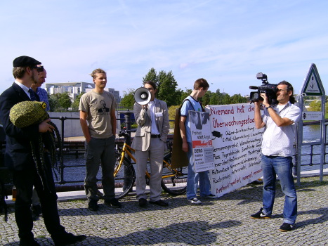 Protest zum Datenschutzgipfel, Foto von Lotar Küppers (CC-lizensiert)