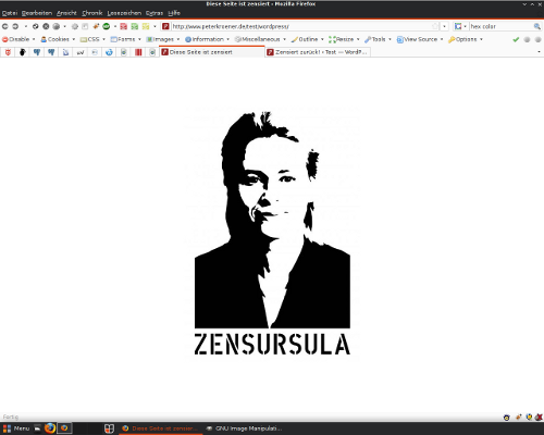 zensiert Zensursula-Schablone