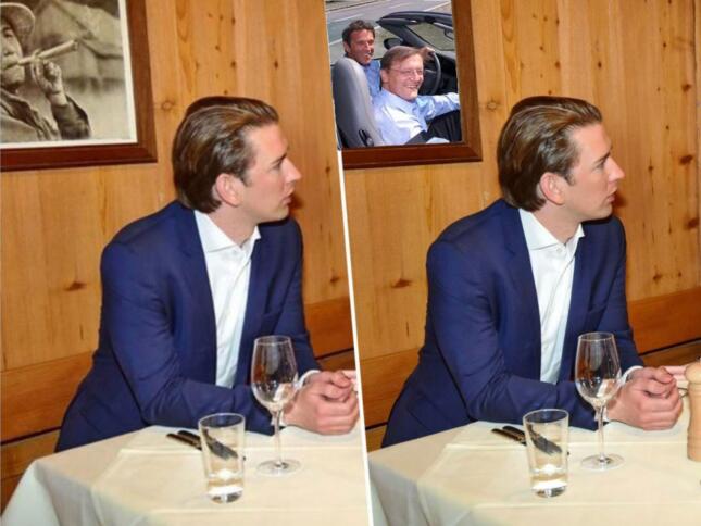 Eine von zahlreichen Remixes des retuschierten Fotos von Kurz