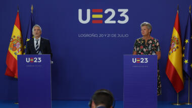 Spanischer Innenminister Gómez und EU-Innenkommissarin Johansson