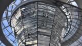Foto aus dem Inneren der Kuppel auf dem Reichstagsgebäude